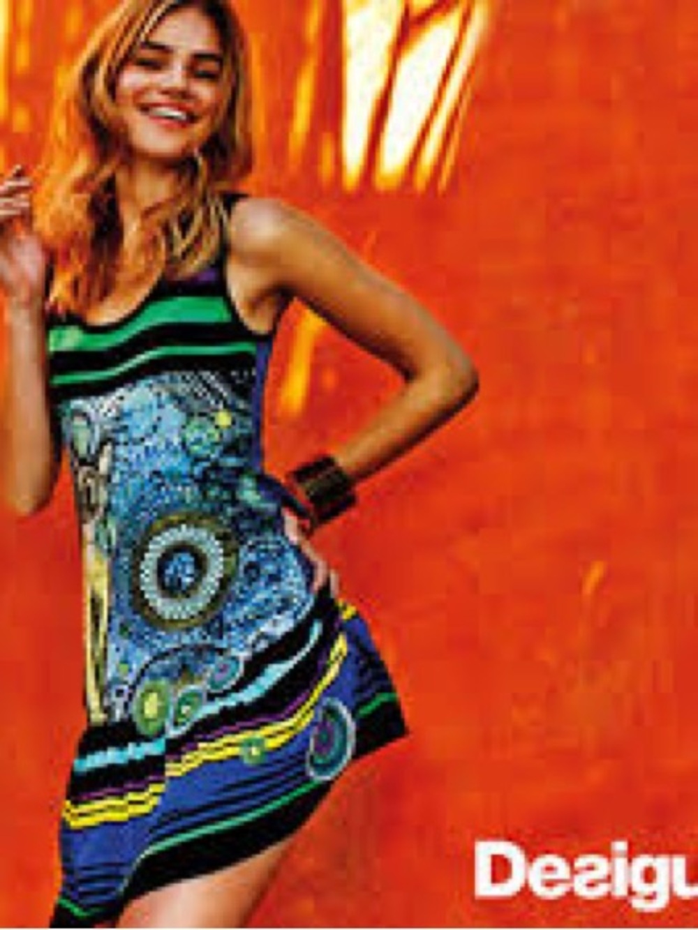 DESIGUAL, the multicolore cat print dress!